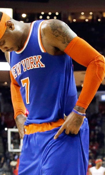 Carmelo Anthony exits with back spasms in Knicks' loss to Rockets